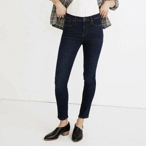 MADEWELL 9" Mid-Rise Skinny Jeans Blue Denim Magic Pockets Women's size 23 NWT